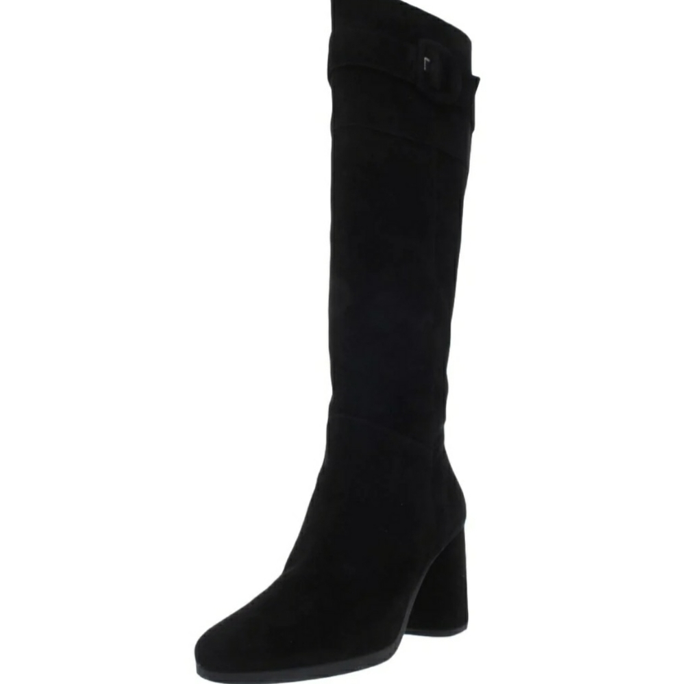 D CALINDA SUEDE TALL KNEE-HIGH BOOTS